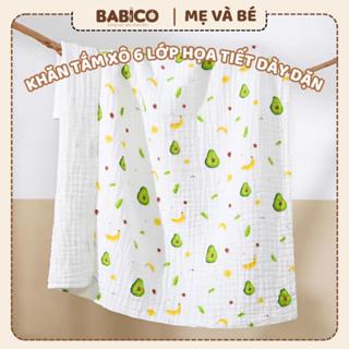 Khăn Xô Tắm 6 Lớp Xịn Xuất Nhật, Chăn Lau Người Cho Bé Yêu