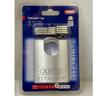 ABUS 66CSTI/60 KHOÁ ABUS TITALIUM CHỐNG CẮT 60MM 66CSTI/60 CÓ 4 CHÌA CAO CẤP,CHỐNG CƯA CẮT