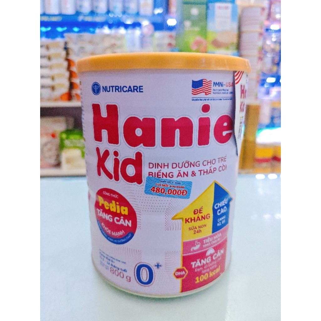 Sữa bột Hanie kid số 0 800g