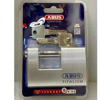 ABUS 98TI/90 KHÓA CẦU NGANG ABUS TITALIUM 90MM 98TI/90 CÓ 4 CHÌA VI TÍNH CAO CẤP