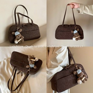 Túi nữ Túi Chio đeo vai da lộn size 32 tặng charm gấu bóng chày chất da siêu đẹp chuẩn xinh phong cách trendy Hs274#