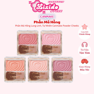  New Color Phấn Má Hồng Canmake Powder Cheeks Lung Linh Tự Nhiên Trái Tim - Chính Hãng 