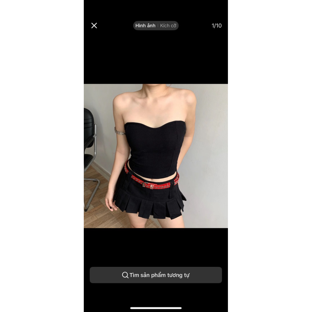 Áo ống tube viền song basic