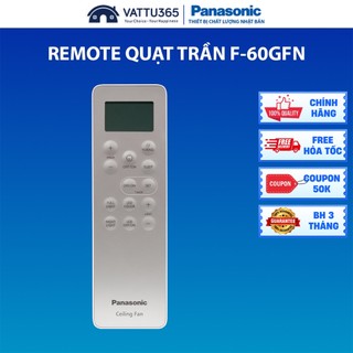 Remote Điều khiển từ xa Quạt trần Panasonic F-60GFN chính hãng, Sản xuất tại Việt Nam