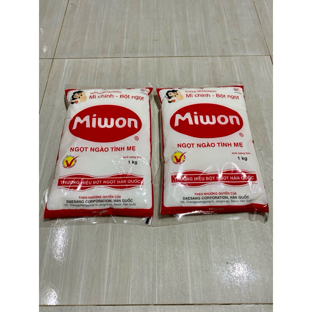 2 gói bột ngọt 1kg hạt to vừa M [2 gói=2kg ] Miwon