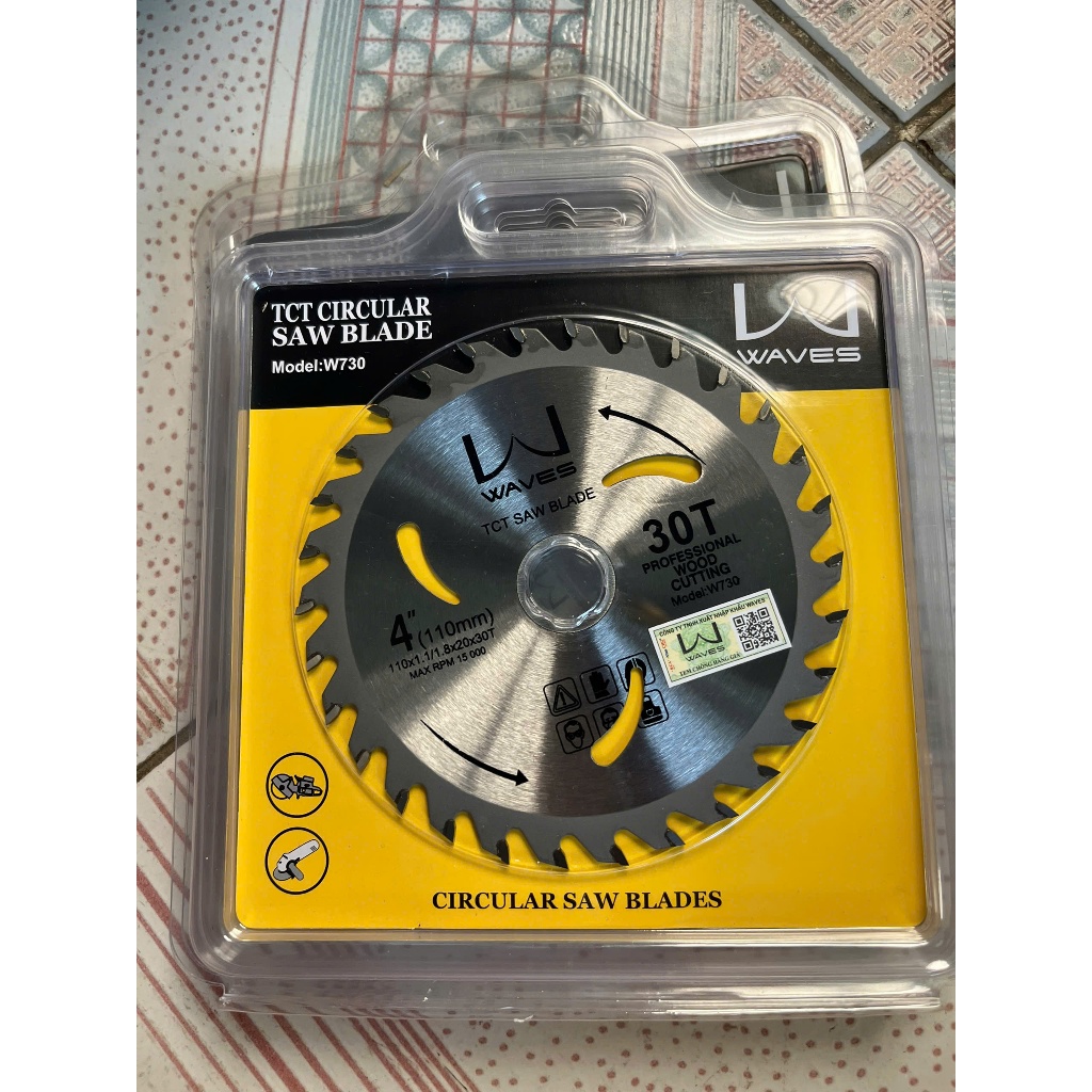 Đĩa cắt gỗ WAVES 1T X 30R