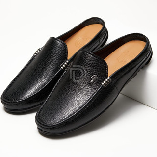 Sục Nam Lười Da Bò Cao Cấp Khâu Chắc Chắn Đế Cao su Đúc Êm Ái Và Thoáng Khí Bảo Hành 1 năm