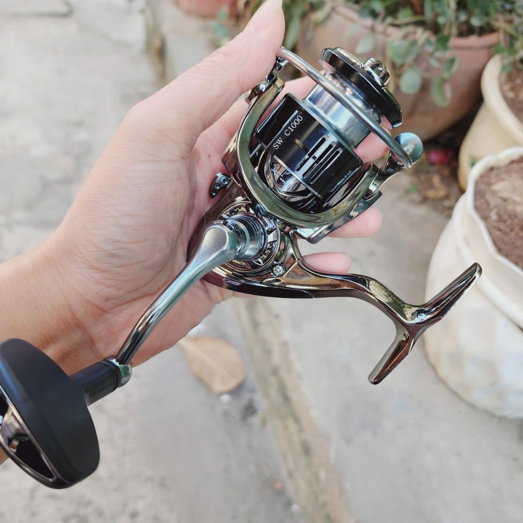 Máy Câu Cao Cấp Shimano Stella Phiên bản Probes SW - Tay Quay Xoáy Ren cao cấp