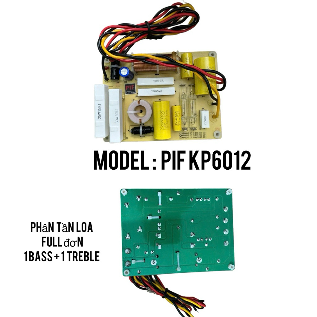 Phân Tần Loa PIF, Model: PIF KP6012, full đơn 1 bass + 1 treble (1 chiếc)