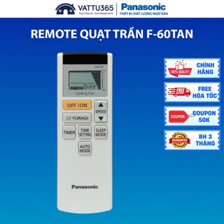 Remote Điều khiển từ xa Quạt trần Panasonic F-60TAN chính hãng, Sản xuất tại Malaysia/TQ