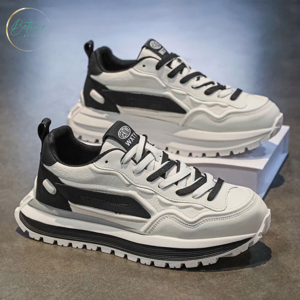 Giày Thể Thao Nam C965 Phối Nhiều Màu Giày Sneaker Nam Đế Bánh Mỳ Kiểu Dáng Thời Trang Tăng Chiều Ca