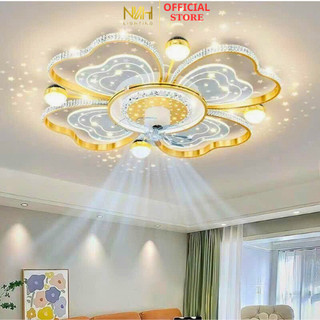  Quạt Đèn Ốp Trần Hiện Đai Có Điều Khiển Từ Xa Anh Sáng Thay Đổi 3 Chế Độ,Quạt Trần Cho Trần Thấp Trang Trí Phòng Khách 