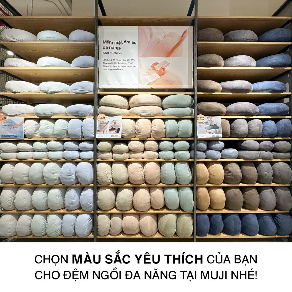 Đệm Ngồi Đa Năng Nhỏ MUJI (Vỏ dính liền) | BigBuy360 - bigbuy360.vn