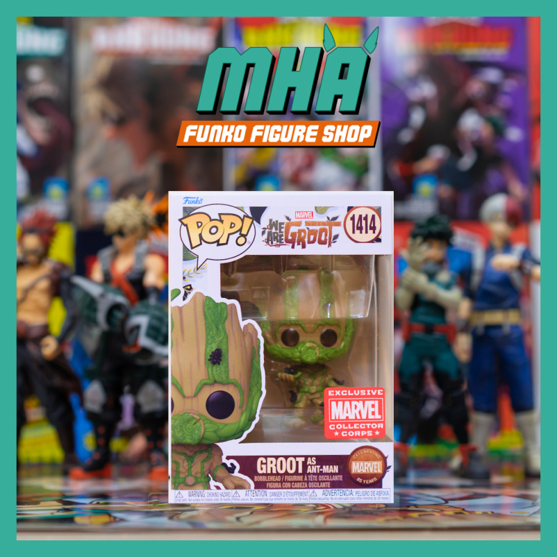 Chính Hãng Funko Pop Marvel We are Groot - Mô Hình Groot as Ant-Man #1414 Marvel Collector Corp Exlc