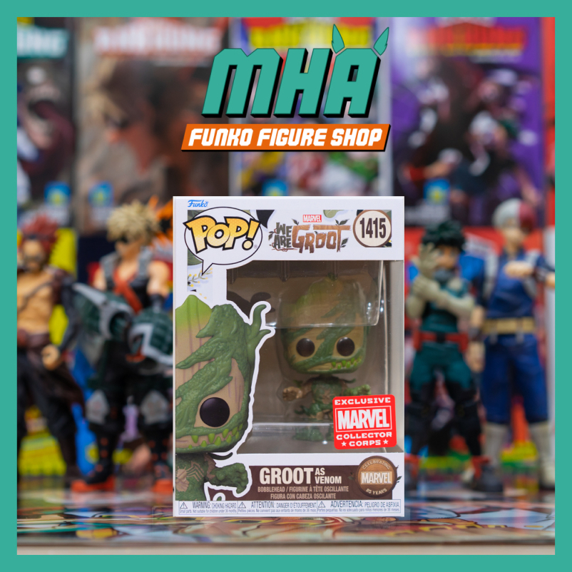 Chính Hãng Funko Pop Marvel We are Groot - Mô Hình Groot as Venom #1414 Marvel Collector Corp Exlcus