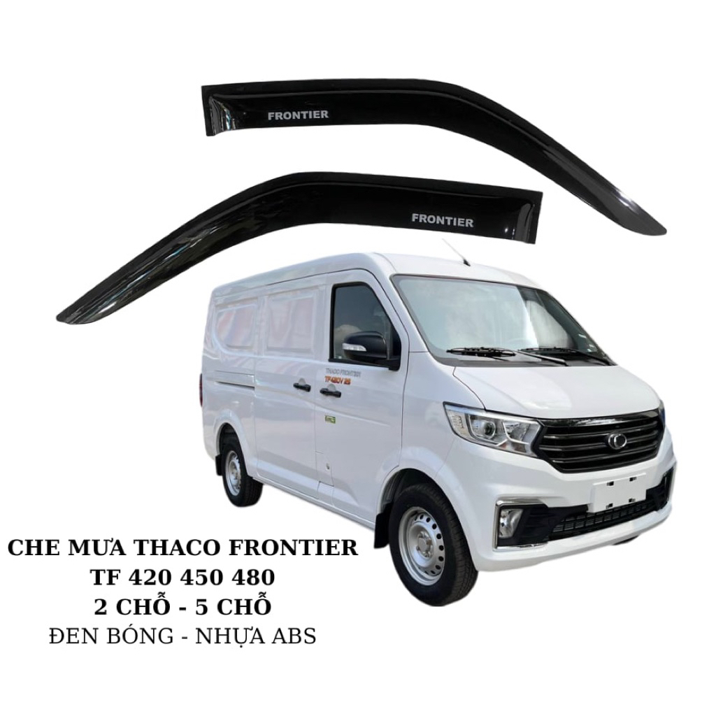 [Hình ảnh tự chụp] Vè che mưa/Dè che mưa xe tải van Thaco Frontier TF420 TF450 TF480 (2S/5S) (giá 1 