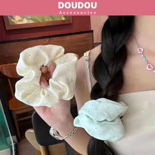  Dây cột tóc 15cm Doudou Scrunchies Dây buộc tóc nữ Chun tóc Cột vải lớn Cột tóc nữ Hàn Quốc FQ044 