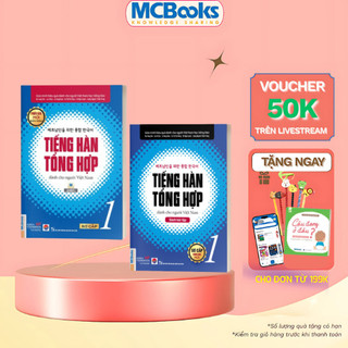 Sách - Combo Tiếng Hàn Tổng Hợp Dành Cho Người Việt Nam  Sơ Cấp 1   Giáo Trình  và Sách Bài Tập  Kèm App Online 