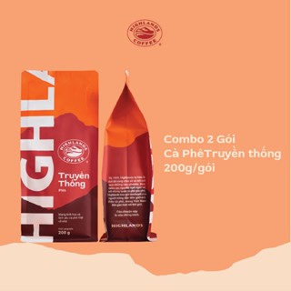 Combo 2 gói Cà phê rang xay Truyền Thống Highlands Coffee 200g