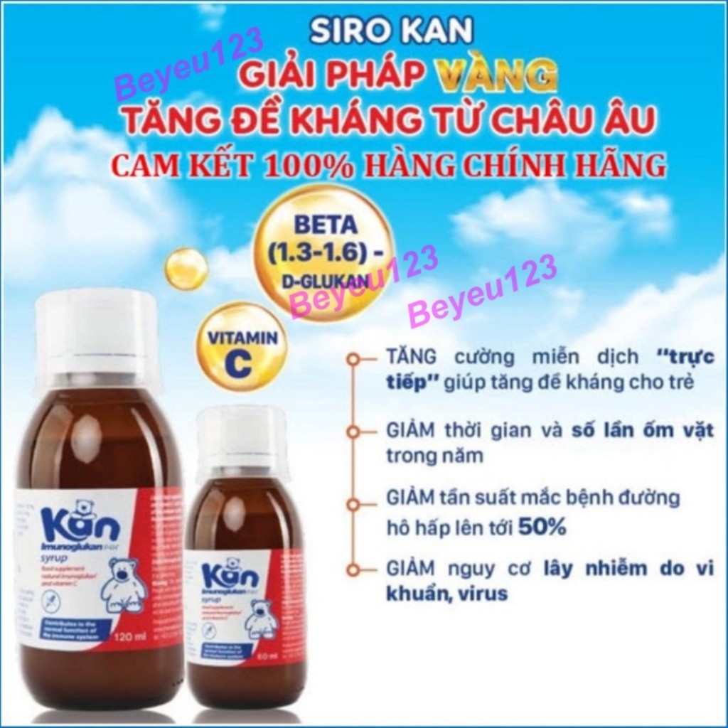 HSD T7.27 - Chai Siro Syrup Kan ImunoGlukan 120ml tăng đề kháng cho Bé - Imuno Glukan Slovakia SHC -