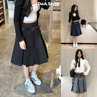   DEAL MỞ BÁN  Chân váy xếp ly bản to dáng lửng DoA Casual  chân váy dài nữ mặc quanh năm dễ phối đồ 