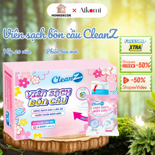 Combo 20 viên thả bồn cầu, viên làm sạch bồn cầu CleanZ, giảm mảng bám, diệt khuẩn, khử mùi hôi nhà vệ sinh
