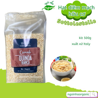  Hạt diêm mạch trắng ba màu hữu cơ Sottolestelle Organic Quinoa 