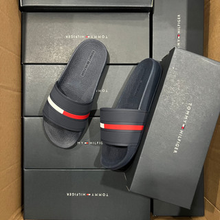 [CHÍNH HÃNG] DÉP QUAI NGANG TÔMMY Ennis Dark Blue - MÀU XANH ĐEN