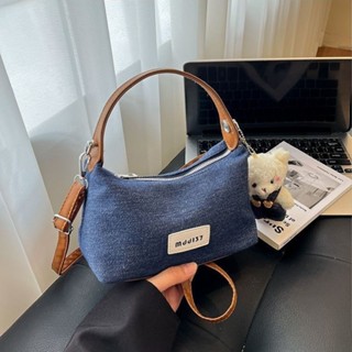  Túi xách nữ vải jean dáng baguette kèm gấu dễ thương Túi đeo vai đeo chéo  phong cách vintage Báo Store - TXN214 