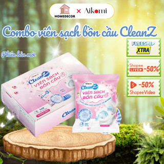 Combo viên thả bồn cầu, viên làm sạch bồn cầu CleanZ, hạn chế mảng bám, diệt khuẩn, khử mùi hôi nhà vệ sinh