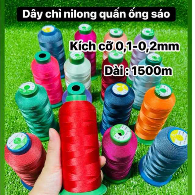 Dây chỉ Nilong 1500m quấn ống sáo, khâu diều,siêu chắc chắn.