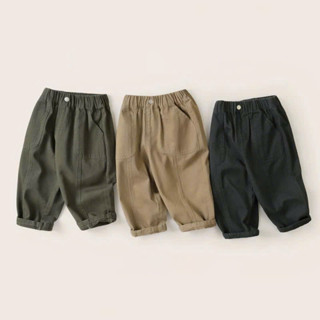  Quần dài cho bé trai quần kaki bé trai kiểu dáng basic dễ mặc chất kaki mềm đẹp 