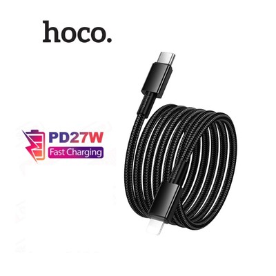 Cáp sạc nhanh PD27W Type-C dùng cho ip6/7/8/X/11/12/13/14promax Hoco X119 hỗ trợ truyền dữ liệu dài 1M