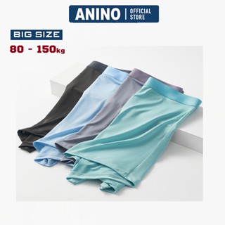  Quần Lót Boxer Nam Big Size ANINO Coolmax Lụa Băng Dáng Trunk Co Giãn,Kháng Khuẩn Vượt Trội 80-150kg 