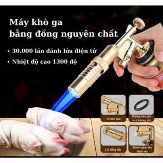 📌Freeship📌 Đầu Khò Ga Mini - Đèn Khò Gas Cao Cấp Lõi Đồng Ống Dài Bền Bỉ Cho Ngọn Lửa Xanh