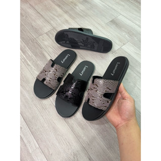 [ Bản khâu quai] Dép Lê chữ H in 3D phong cách boy phố, đế cao su Mẫu Hot 2024