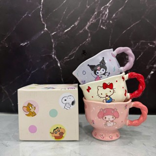  Ly sứ  cốc sứ  ly quà tặng  ly decor có tay câm sứ SANRIO Kitty  Melody  Ly quà tặng sinh nhật 