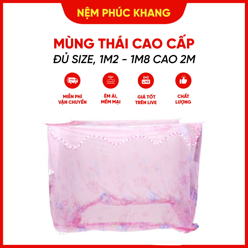 Mùng thái cao cấp 1m2_1m4_1m6_1m8 X 2M