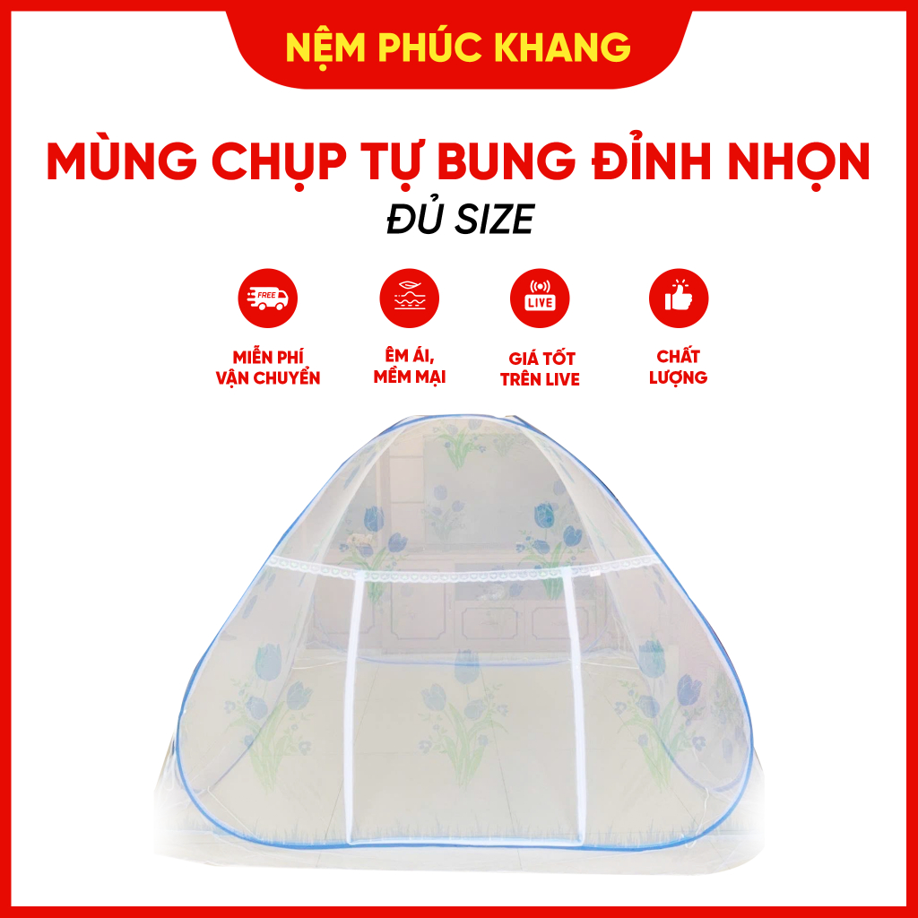 Mùng chụp tự bung đỉnh nhọn đủ size