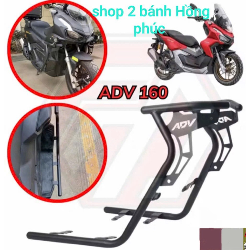 khung bảo vệ xe ADV 160cc có 2 mẫu cho anh em lựa chọn