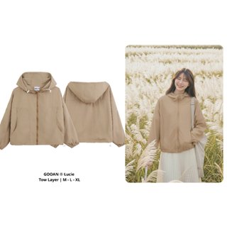 Áo Khoác Gió Nữ Lucie Chống Nắng Chống Mưa Thoáng Mát - Phong Cách Hàn Quốc Thanh Lịch, Mát Mẻ Suốt Ngày - Tia UV