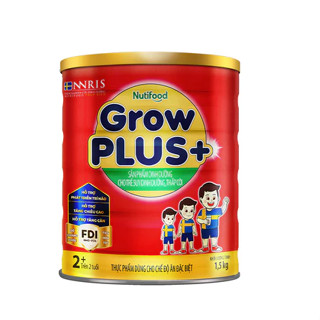  Sữa GrowPLUS+ Đỏ Trên 2 Tuổi Cho Bé Lon 1,5kg Hỗ Trợ Tăng Cân Phát Triển Não Bộ Chiều Cao 