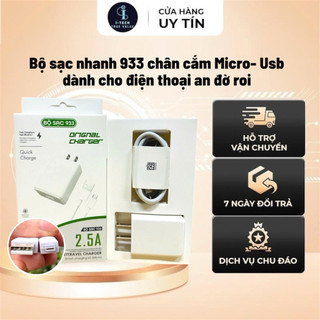  Bộ sạc nhanh Oppo 933 5V 2A 10W USB to Micro gồm củ sạc và dây sạc nhanh bảo hành 6 tháng 