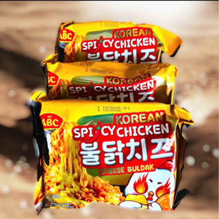 [Combo 5 gói] Mì Trộn ABC 80gram - Vị Gà Cay Phô Mai – Mì Hàn Quốc Ăn Liền Ngon Chuẩn vị, Cơm cháy siêu chà bông