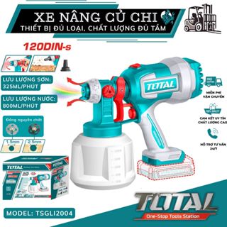 Máy phun sơn dùng pin 20V TOTAL TSGLI2004, máy phun sơn cầm tay, phun được nhiều loại sơn