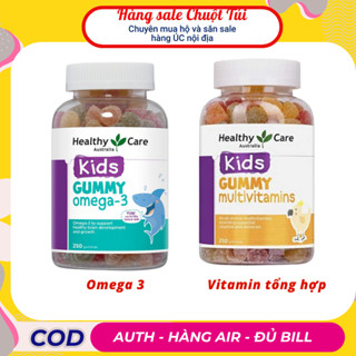 Kẹo dẻo bổ sung Omega 3 và Vitamin tổng hợp Multivitamin Healthy Care - Hàng Úc nội địa