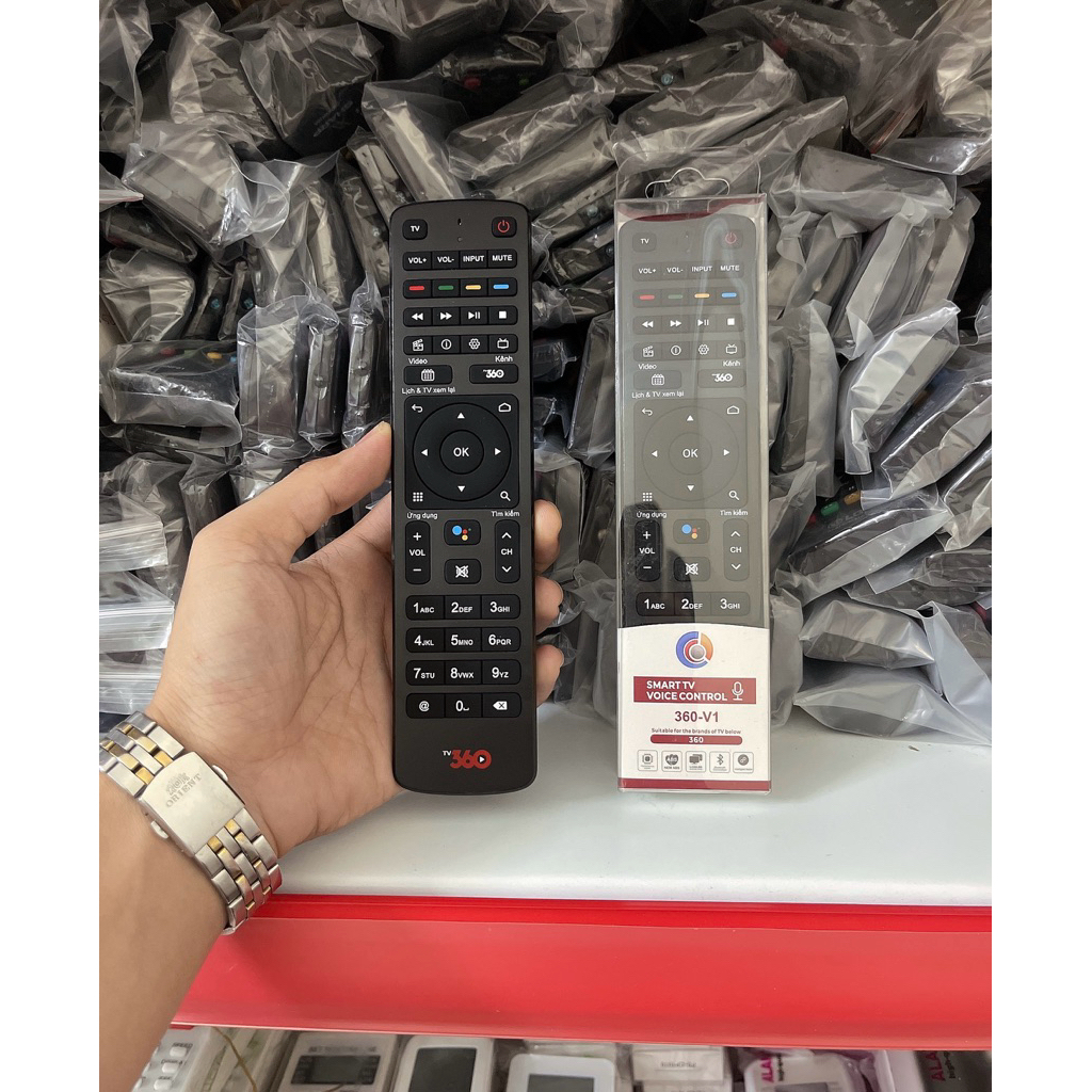 Điều khiển đầu TV360 Viettel giọng nói hàng chính hãng( Dùng chung tất cả đầu Box TV 360)