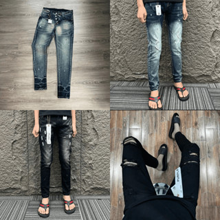 Quần jean nam tag pơpồ nhiều mẫu màu đen xanh bảng trơn rách full trước sau ống ôm cao cấp