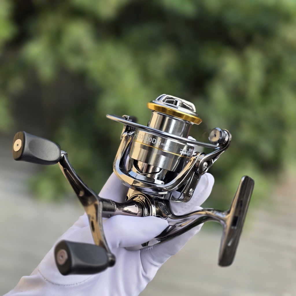 [Máy Lure Rẻ] Máy Câu DEUKIO ES2000DH-ES3000DH Bản Nâng Cấp Tay Quay Độ Đôi