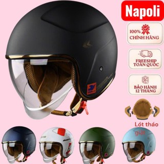 mũ nón bảo hiểm napoli kính âm m 189 an toàn chac chăn